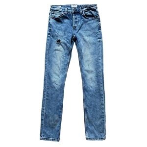 ONLY & SONS Blue Slim Jeans Size 29 Casual Denim Streetwear Basic Distressed